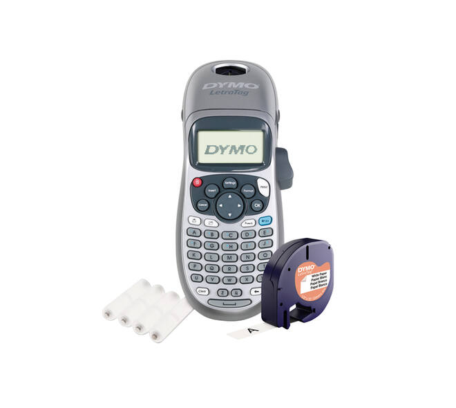 Labelprinter Dymo LetraTag 100H draagbaar abc 12mm zilverkleurig special edition