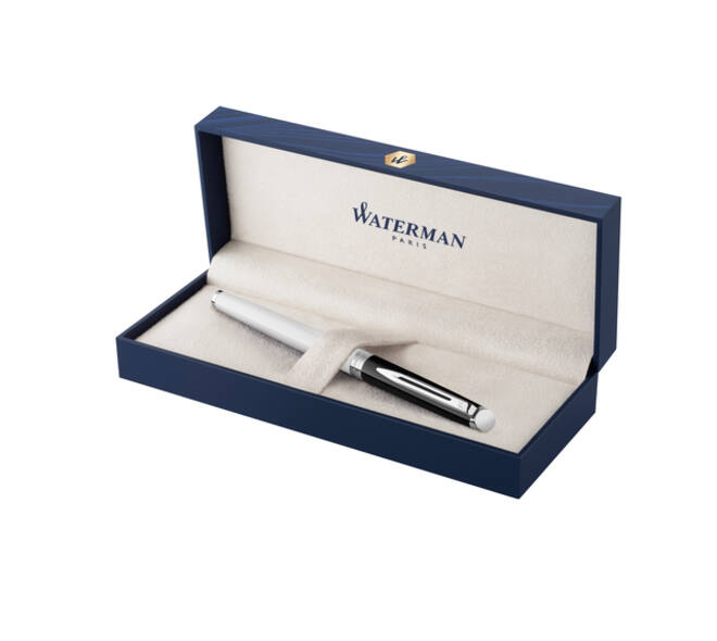 Vulpen Waterman Hémisphère Colour Blocking black en white CT fijn