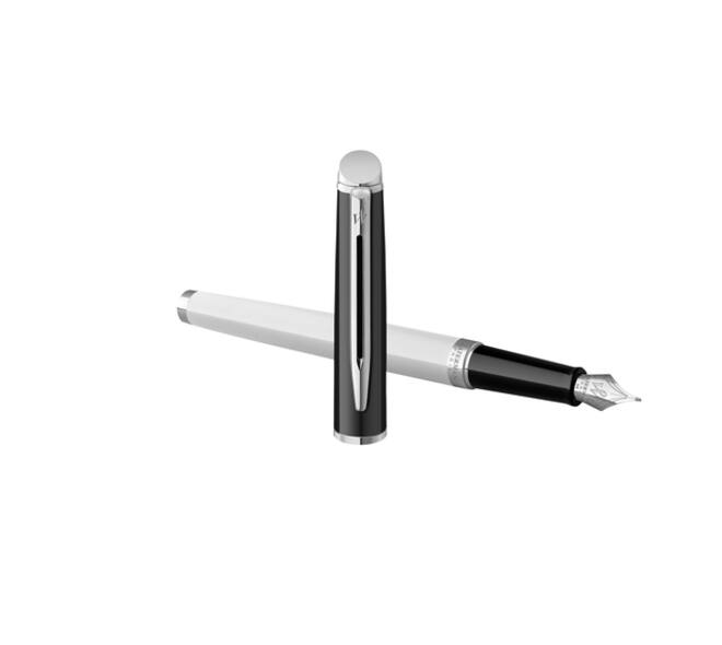 Vulpen Waterman Hémisphère Colour Blocking black en white CT fijn