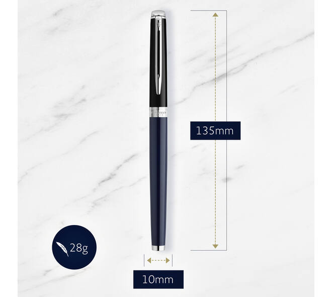 Vulpen Waterman Hémisphère Colour Blocking black en blue CT medium