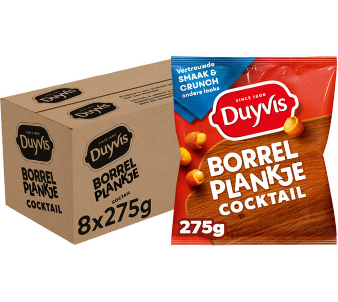 Borrelnootjes Duyvis cocktail zak 275gr