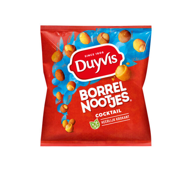 Borrelnootjes Duyvis cocktail zak 275gr