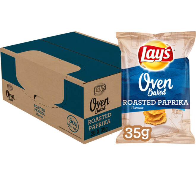 Chips Lay's Oven roasted paprika zakje 35gr