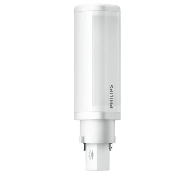 Ledlamp Philips CorePro G24D-1 2pin 5,9W 600lumen 3000K warm wit