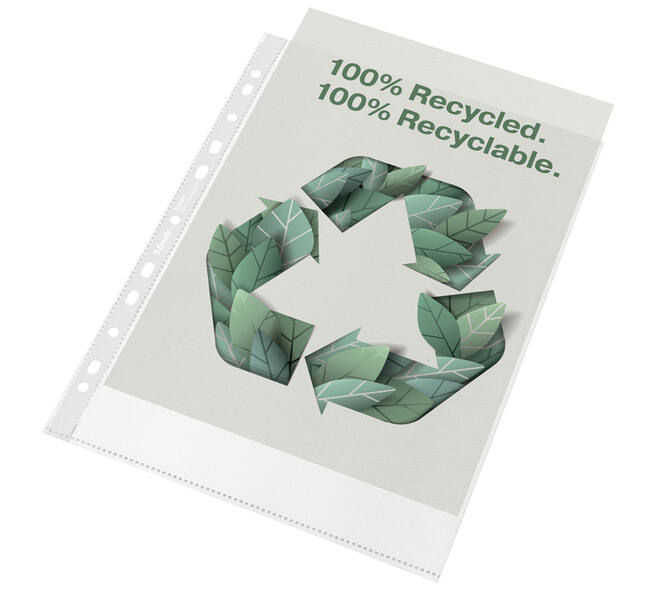 Showtas Esselte recycle PP A4 100µ 11-gaats 50 stuks