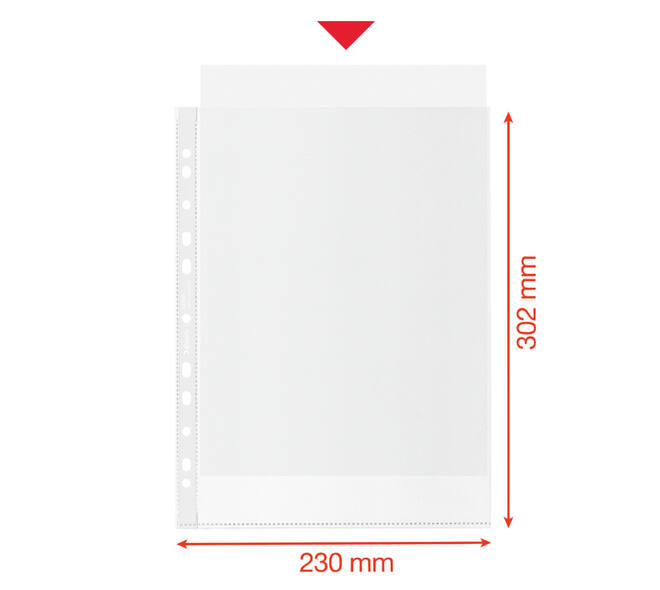 Showtas Esselte recycle PP A4 100µ 11-gaats 50 stuks