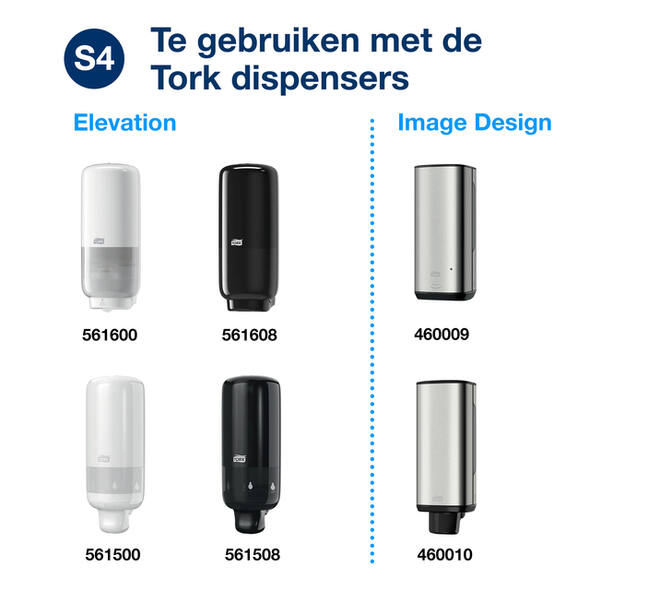Handzeep Tork S4 Premium schuim 1000ml luxe 524901