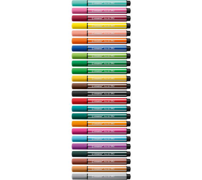 Viltstift STABILO Pen 68/30 Max bleek vermiljoen