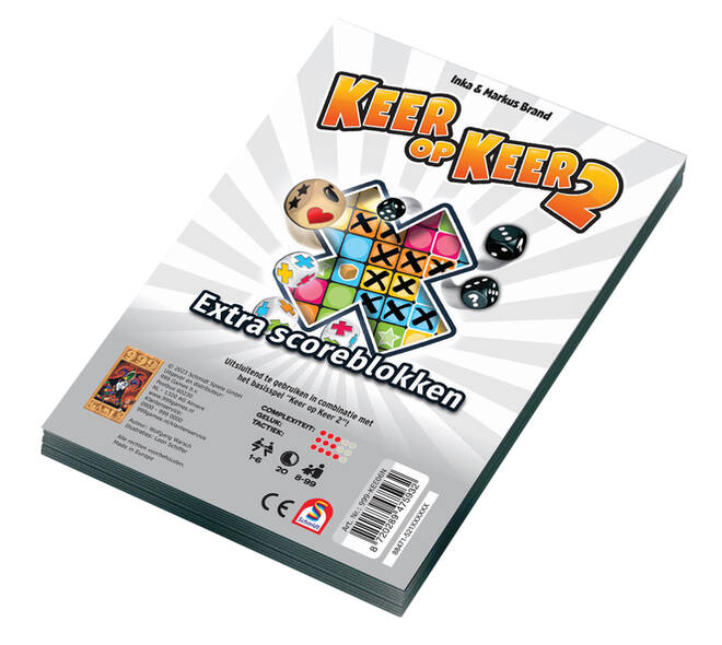 Scoreblok Keer op Keer 2 twee stuks Level 1