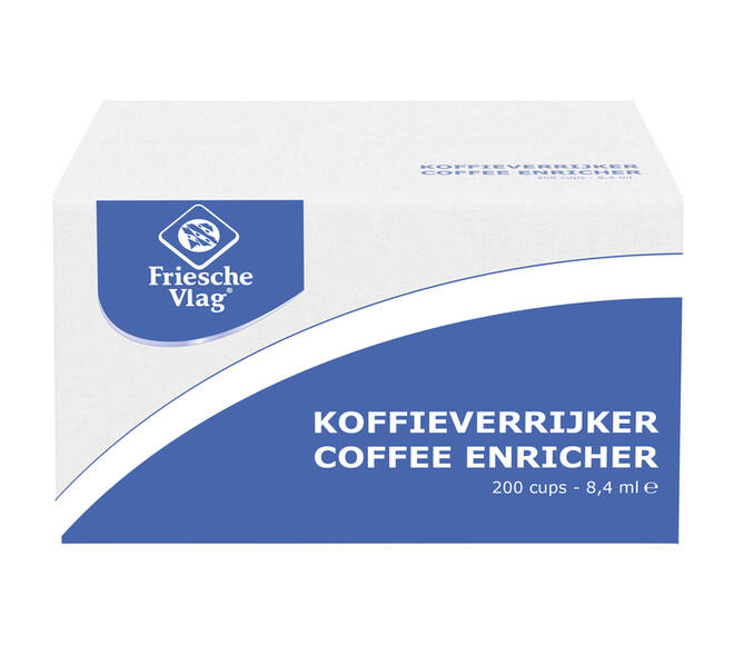 Koffiemelk Friesche Vlag aluminium cupjes 9gr 200 stuks