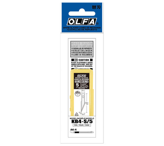 Reservemes Olfa KB4-S blister à 5 stuks