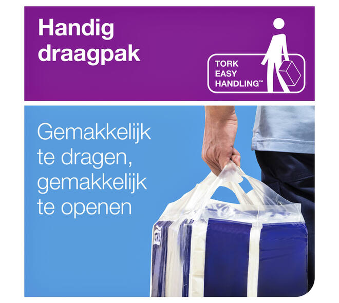 Handdoek Tork H2 Xpress Advanced multifold 2-laags 212x340mm 21x136 vel wit 120399