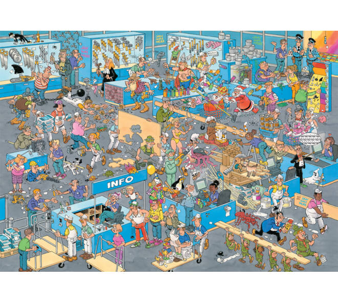 Puzzel Jan van Haasteren De Bouwmarkt en De Verbouwing  2x1000 stukjes