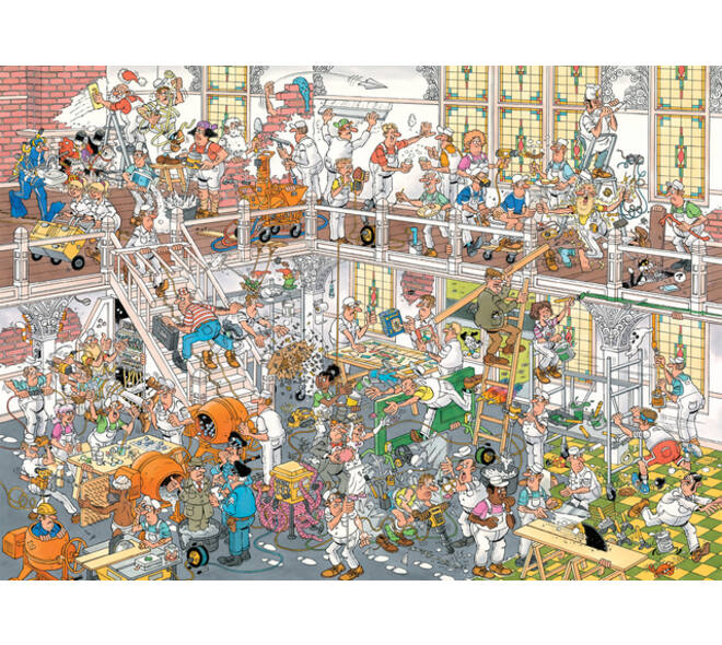 Puzzel Jan van Haasteren De Bouwmarkt en De Verbouwing  2x1000 stukjes