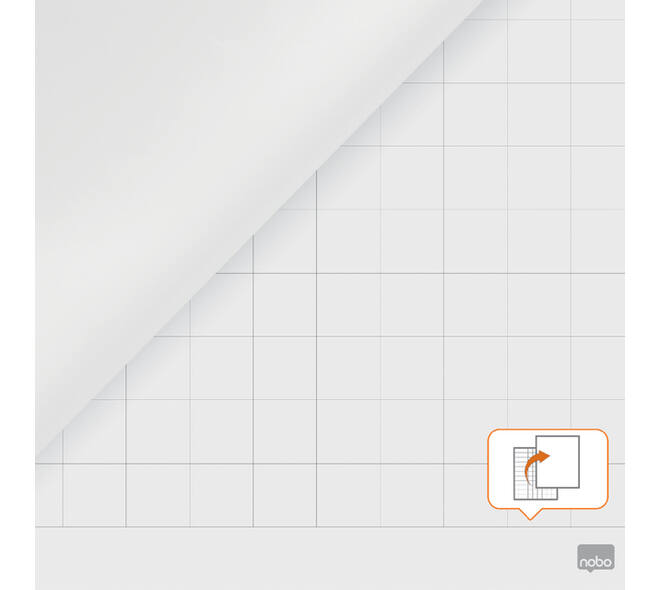 Flipoverpapier Nobo premium 60x85cm dubbelzijdig rol 50 vel