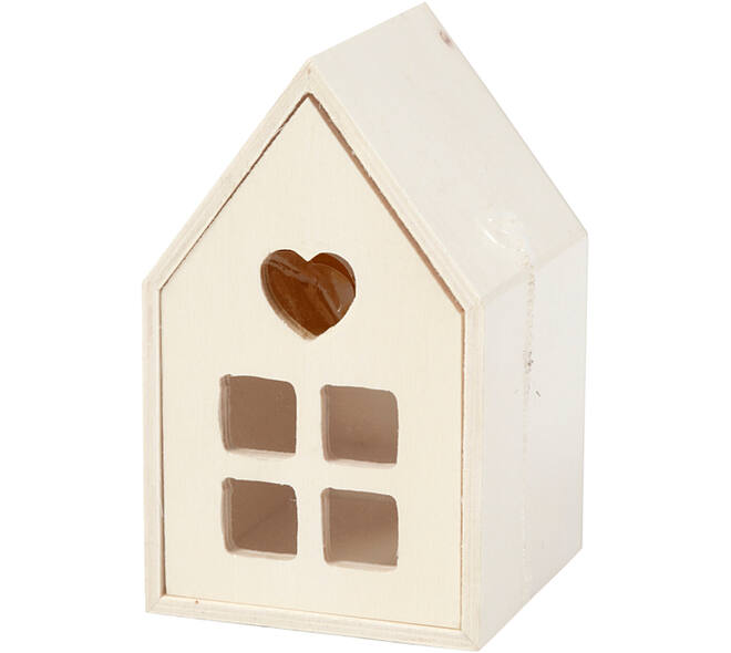 Huis met lade Creativ Company 10.8x6.8 cm hout
