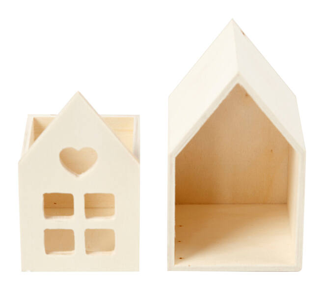 Huis met lade Creativ Company 10.8x6.8 cm hout