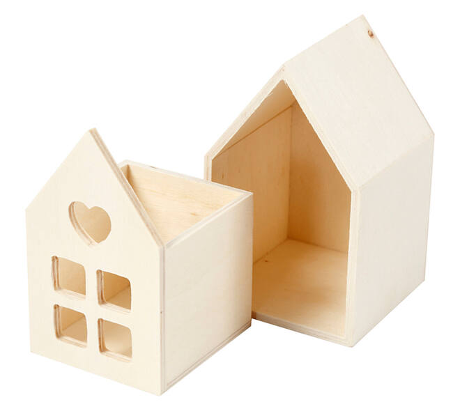 Huis met lade Creativ Company 10.8x6.8 cm hout