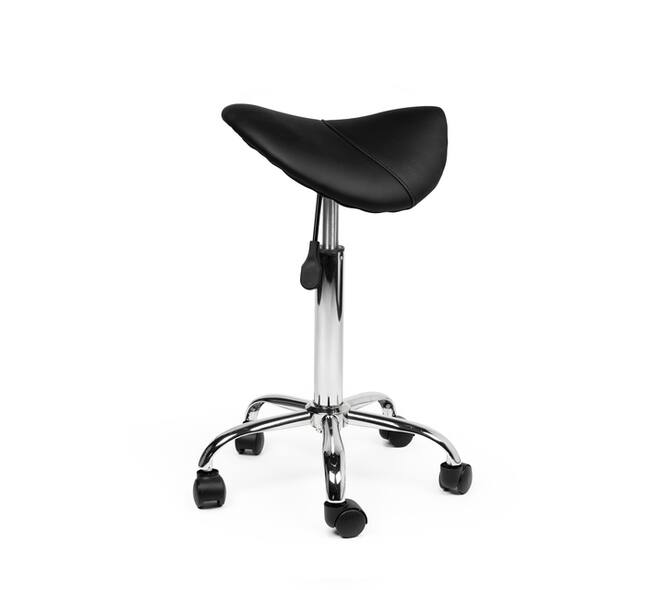 Zadelkruk Office medium harde wielen zw