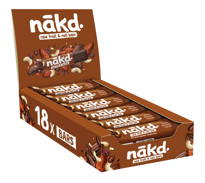 Fruit- en notenreep NAKD cocoa delight 18x35 gram