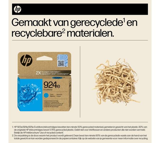Inktcartridge HP 4K0U7NE 924E Evomore blauw
