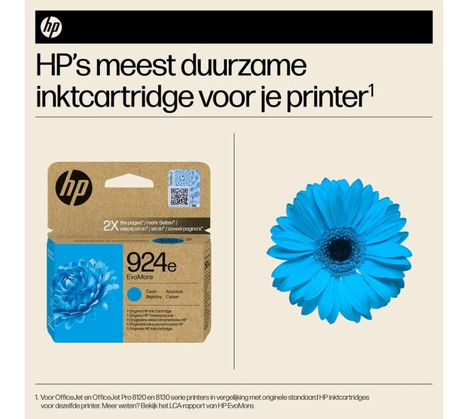 Inktcartridge HP 4K0U7NE 924E Evomore blauw