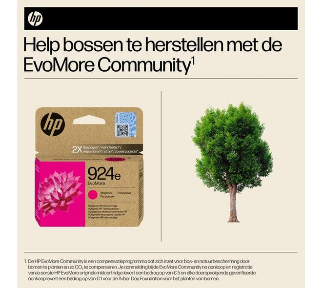 Inktcartridge HP 4K0U8NE 924E Evomore rood