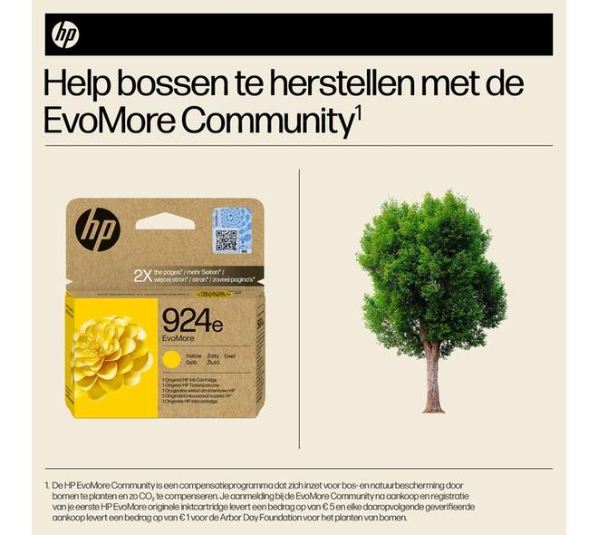 Inktcartridge HP 4K0U9NE 924E Evomore geel