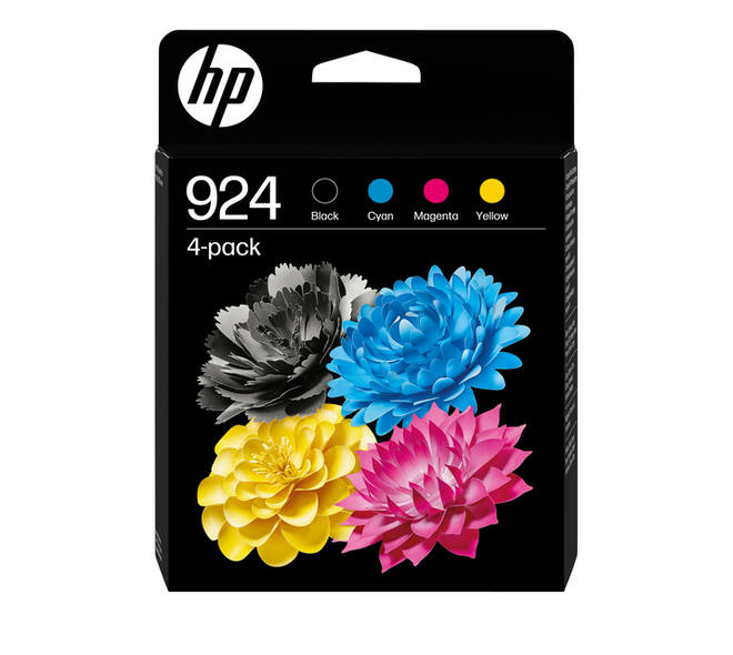 Inktcartridge HP 6C3Z1NE 924 zwart + 3 kleuren