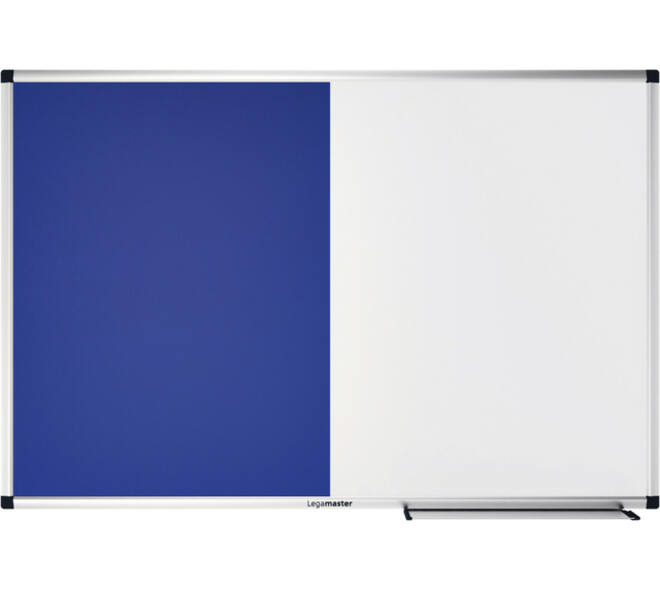Combibord Legamaster UNITE blauw vilt-whiteboard 60x90cm