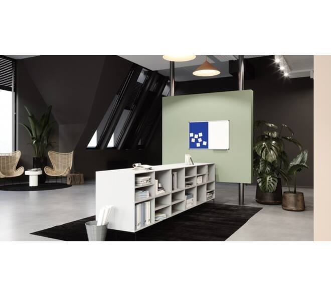 Combibord Legamaster UNITE blauw vilt-whiteboard 60x90cm