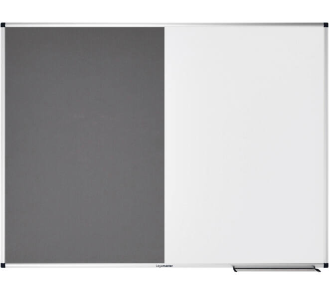 Combibord Legamaster UNITE grijs vilt-whiteboard 90x120cm