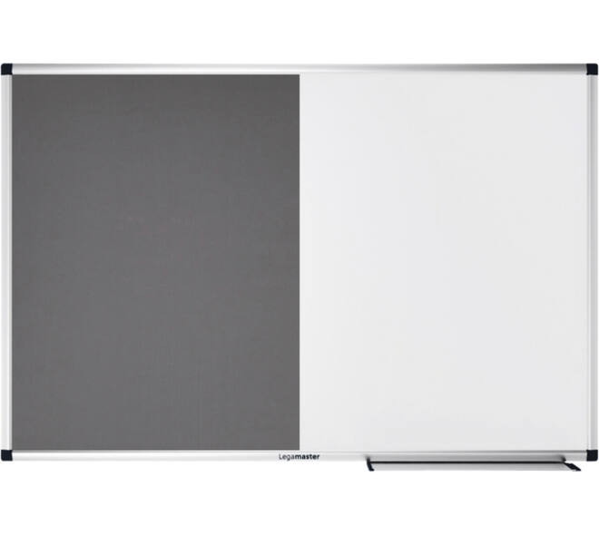 Combibord Legamaster UNITE grijs vilt-whiteboard 60x90cm
