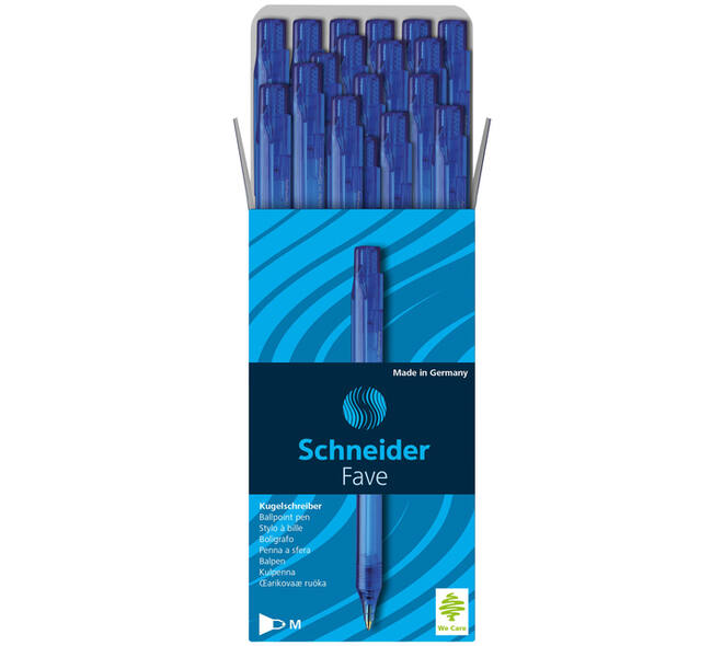 Balpen Schneider Fave medium blauw