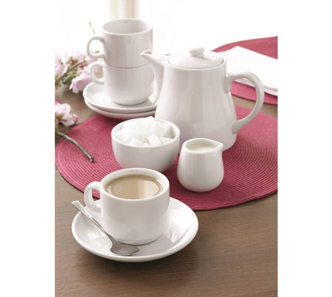 Theekop Olympia Whiteware 200 ml doos 12 stuks wit