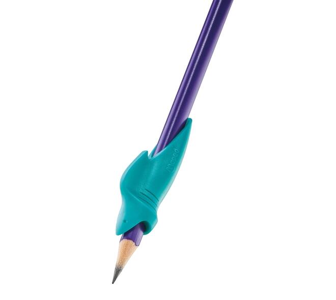 Potlood Maped Kidy Learn met gum en vingerhulp blauw