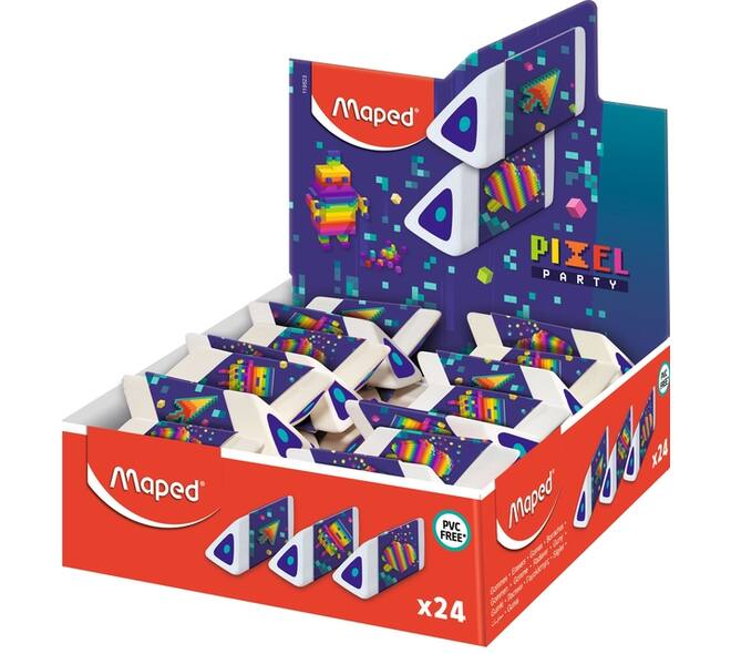 Gum Maped Pixel Party Pyramid display à 24 stuks