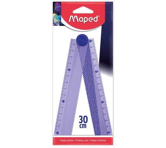 Liniaal Maped Deepsea Paradise opvouwbaar 30cm paars