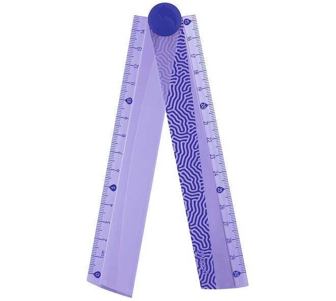 Liniaal Maped Deepsea Paradise opvouwbaar 30cm paars