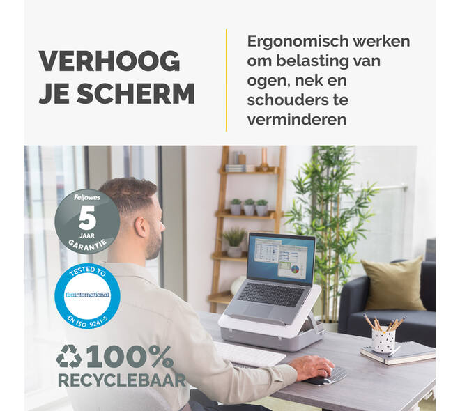 Laptopstandaard Draagtas Fellowes Breyta wit