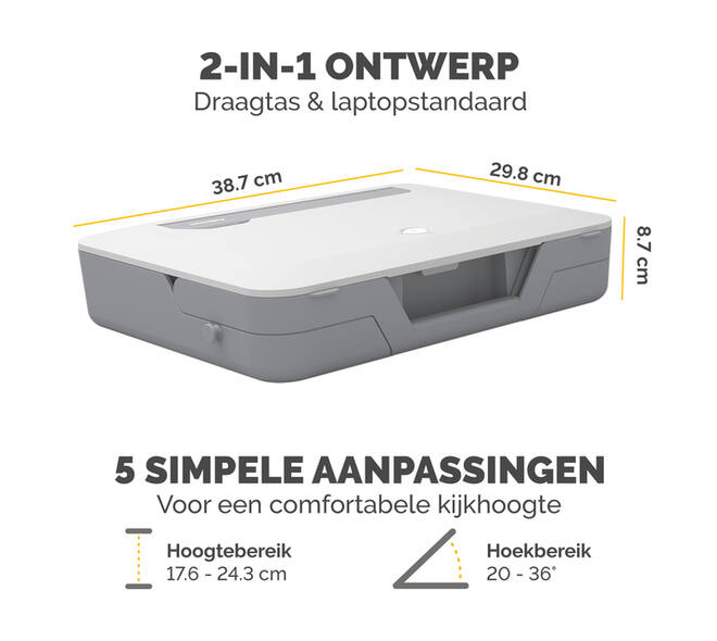 Laptopstandaard Draagtas Fellowes Breyta wit