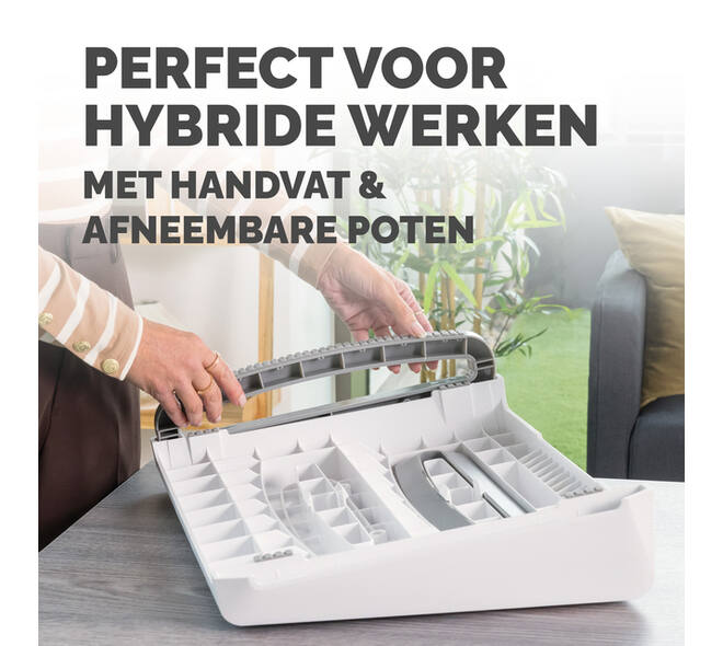 Voetensteun Fellowes Breyta wit