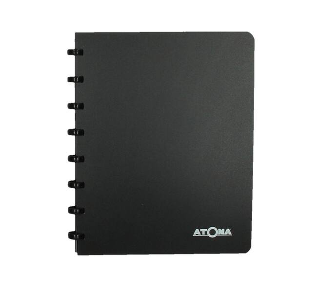 Adresboek Atoma A5 lijn 54vel 90gr PP assorti