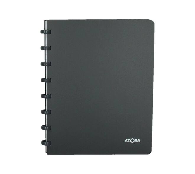 Adresboek Atoma A5 lijn 54vel 90gr PP assorti