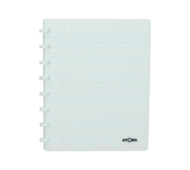 Adresboek Atoma A5 lijn 54vel 90gr PP assorti