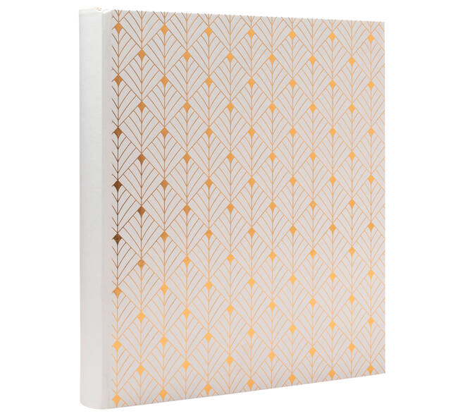 Fotoalbum Exacompta 29x32cm 60 zwarte pagina's Néo Déco wit