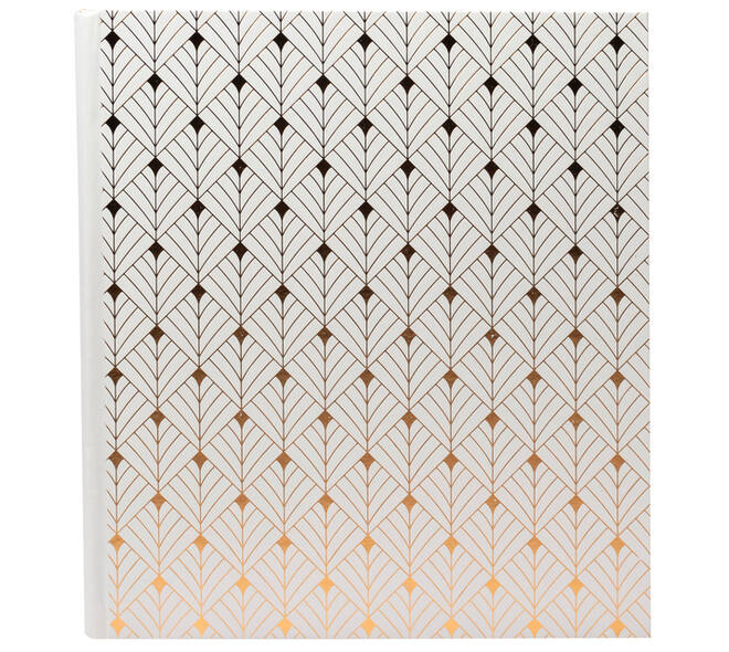 Fotoalbum Exacompta 29x32cm 60 zwarte pagina's Néo Déco wit