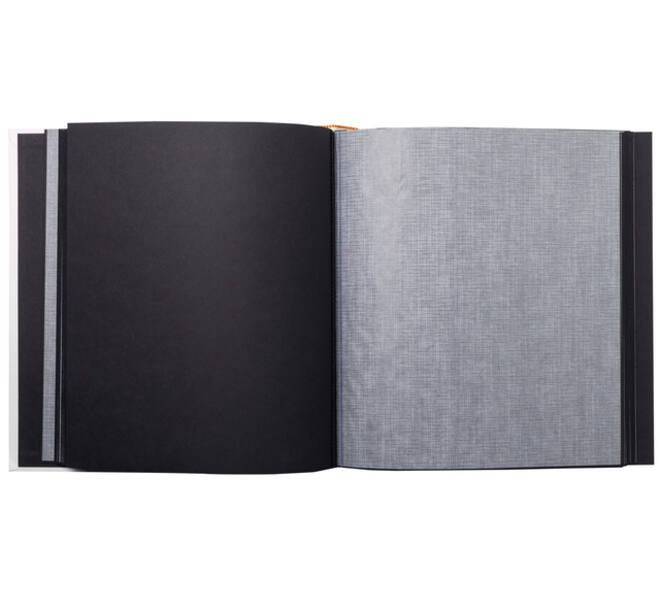 Fotoalbum Exacompta 29x32cm 60 zwarte pagina's Néo Déco wit