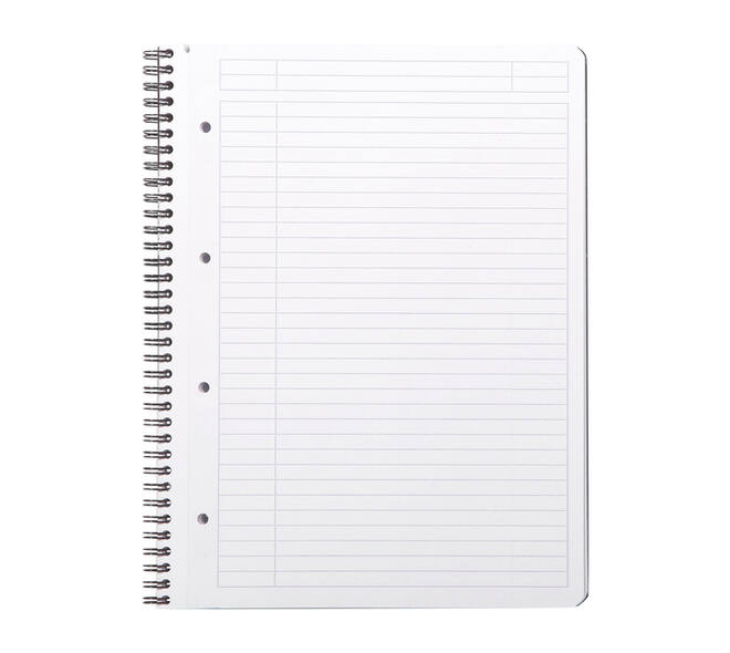 Notitieboek Rhodia Greenbook A4+ lijn 4-gaats 180 pagina's 90gr zwart