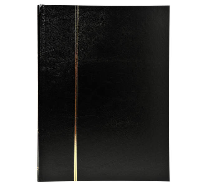 Postzegelalbum Exacompta 22.5x30.5cm 48 zwarte pagina's zwart
